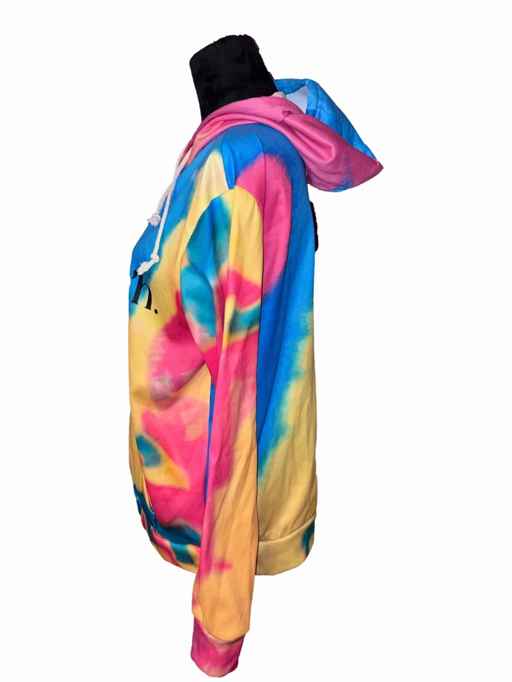 🆕💜 I Am Kenough Tie Dye Hoodie Pink Blue Yellow Pullover Kangaroo Pocket Size M - Picture 3 of 11